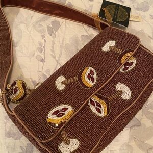 NWT 🍸 ‘Espresso Martini’  Beaded Shoulder Bag
